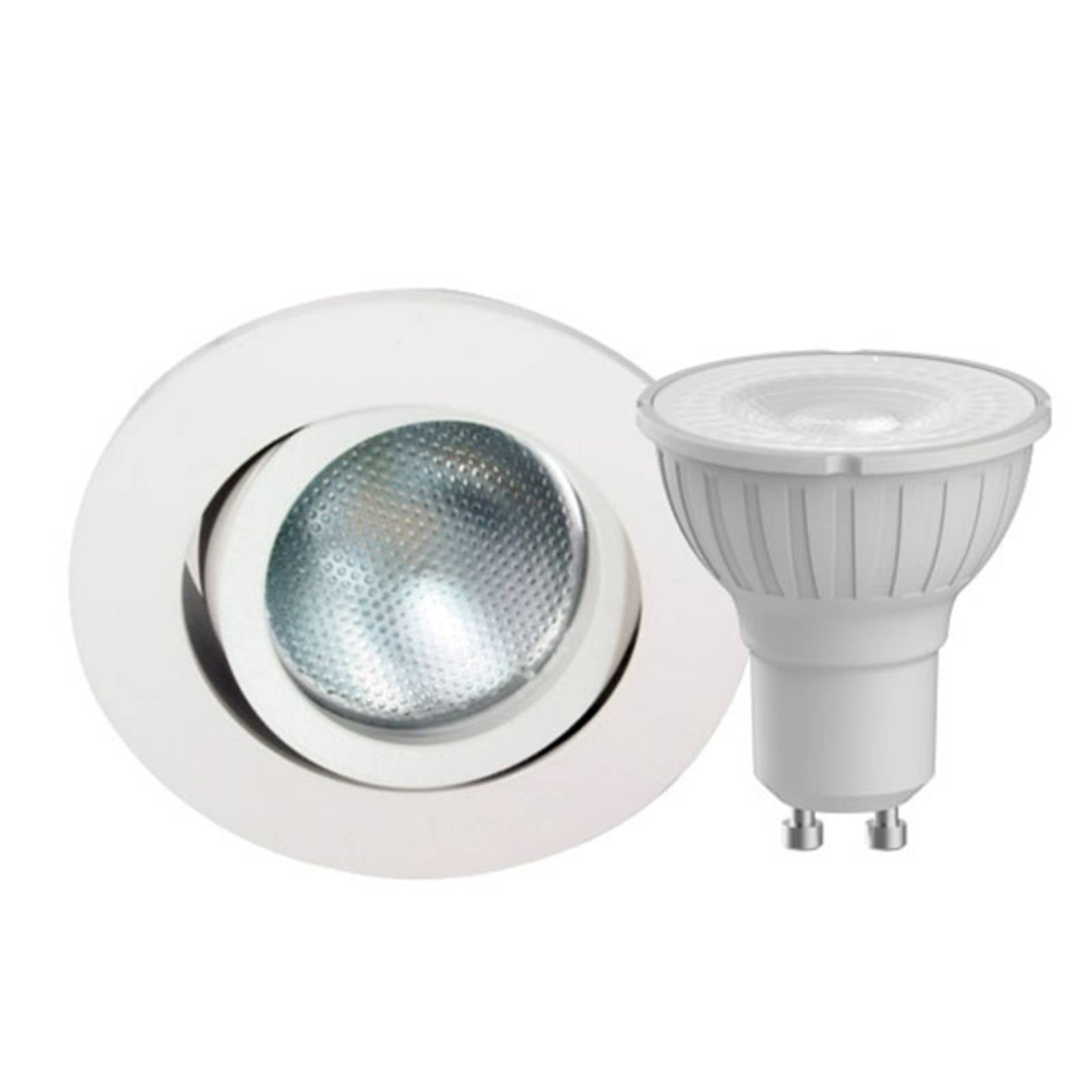 Megatron DecoclicSet LED inbouwspot GU10 5W wit – Lampen24
