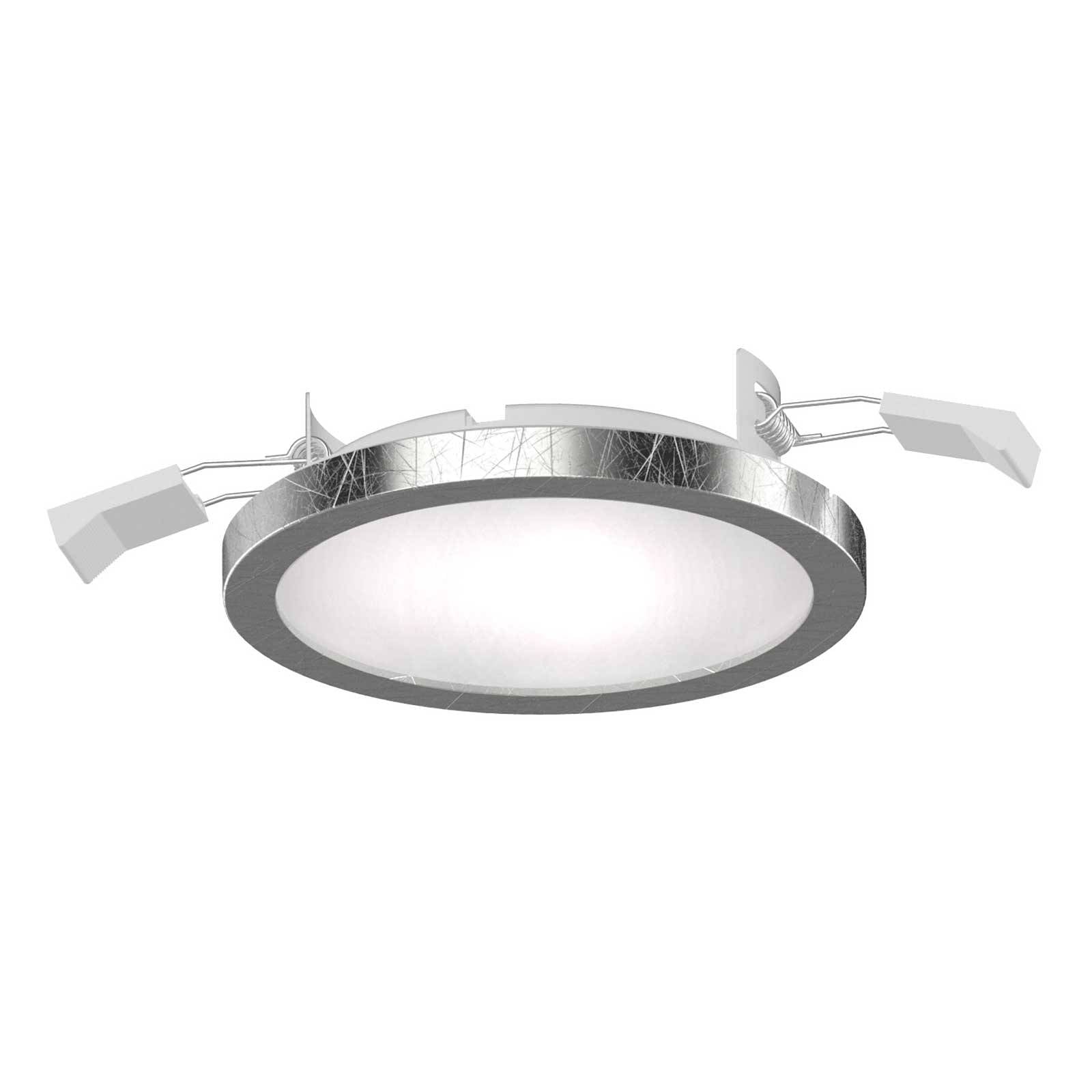 Lightme LED inbouwspot Aqua Pur Ø11,2cm zilver – Lampen24
