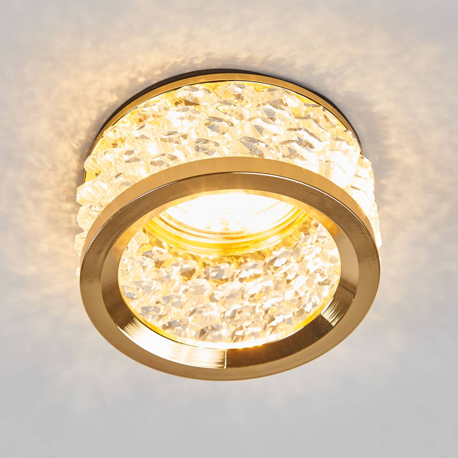 ORION Met kristalversiering – inbouwlamp Iwen, goud – Lampen24