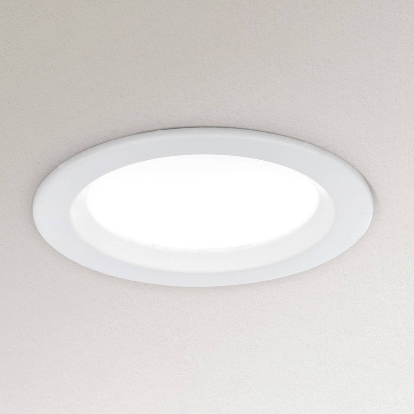 ORION Dimbaar LED inbouwlamp Spock Ø 9 cm wit – Lampen24
