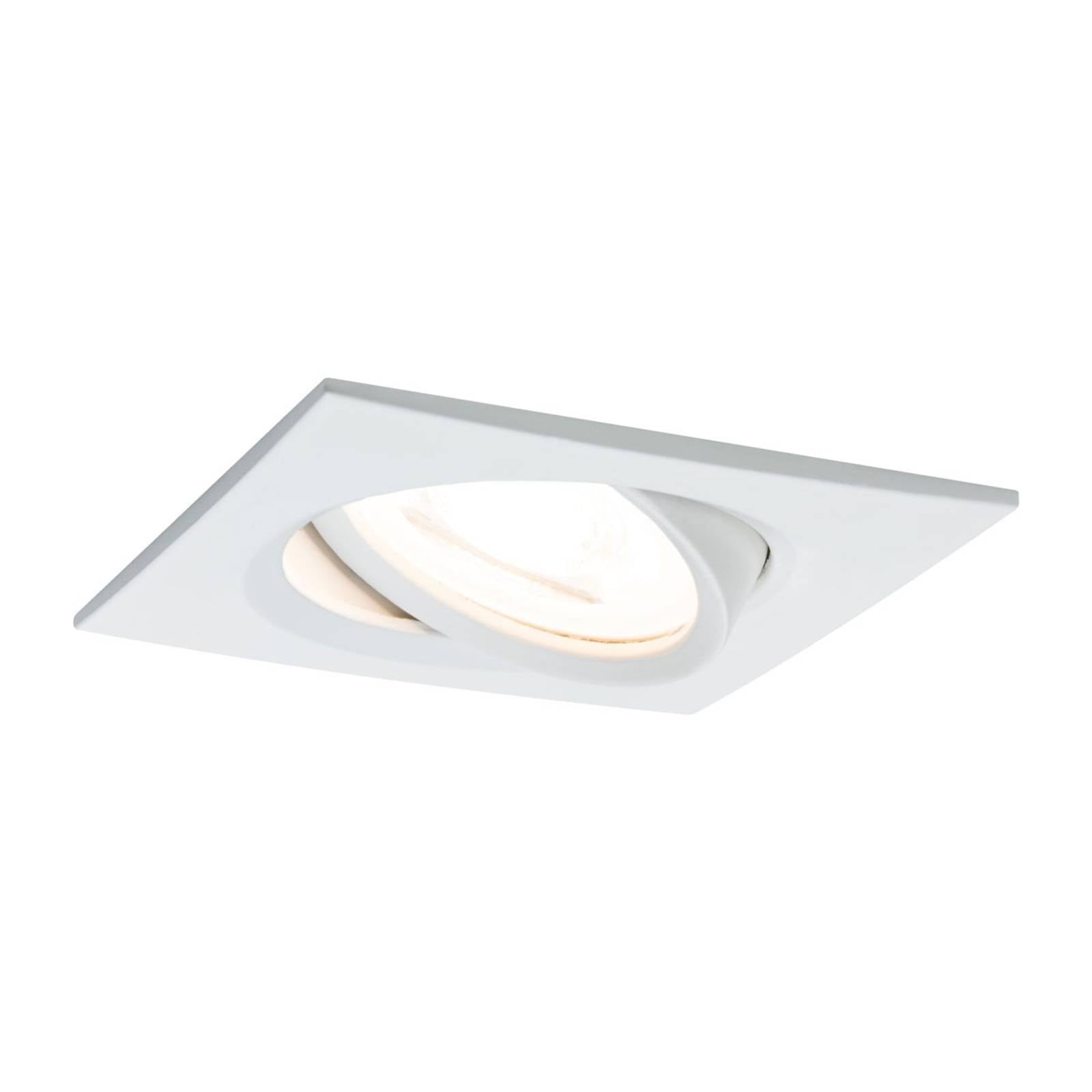 Paulmann spot Nova vierkant, kantel-/dimbaar, wit – Lampen24