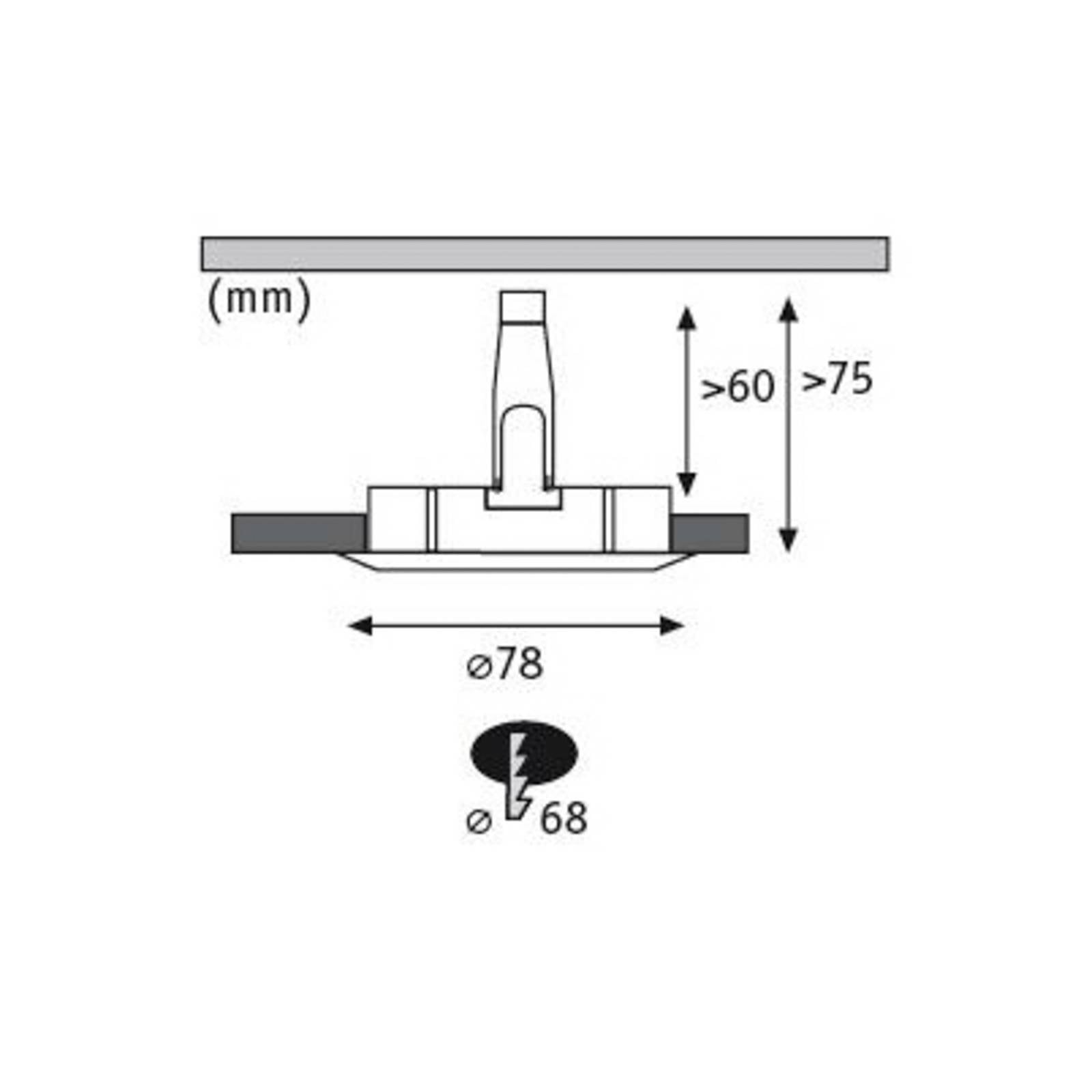 Paulmann Nova 3-voudige spot, rond, vast, wit, IP44, GU10, dimbaar – Lampen24