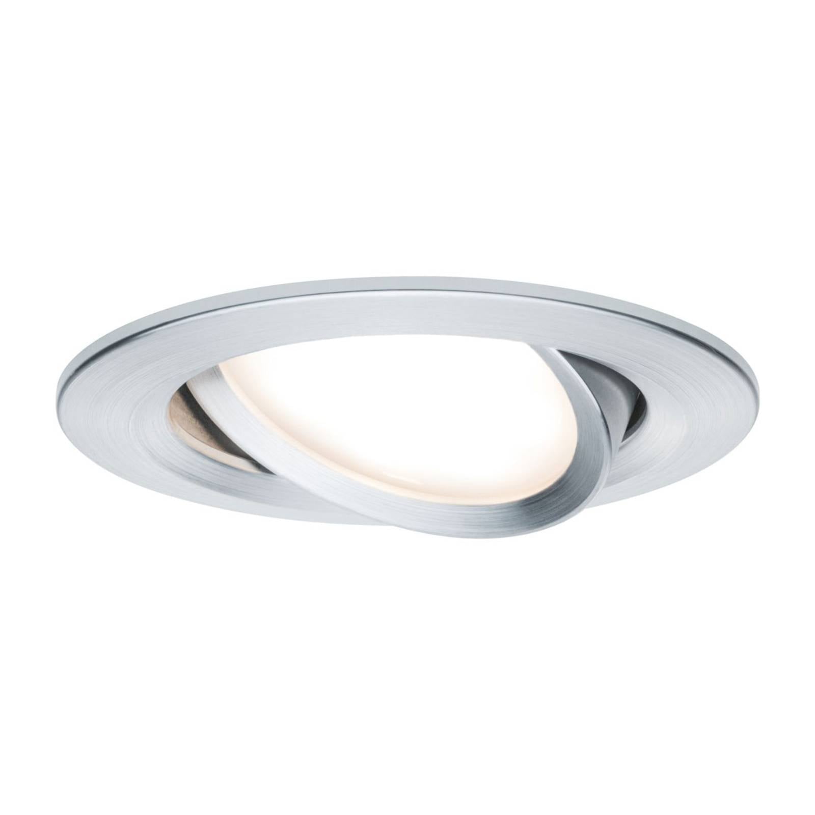 Paulmann spot Nova Coin rond, kantelbaar, alu – Lampen24