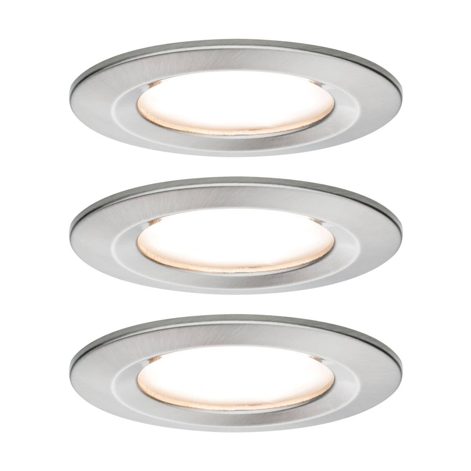 Paulmann LED inbouwspot Nova Coin 3 ijzer rond dimbaar – Lampen24