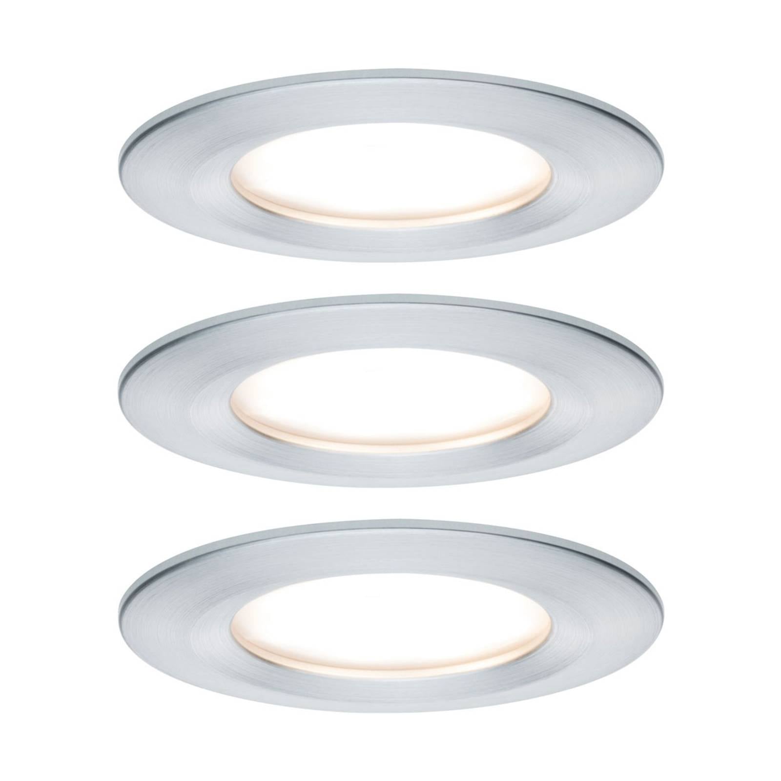 Paulmann LED inbouwspot Nova Coin 3 aluminium rond dimbaar – Lampen24