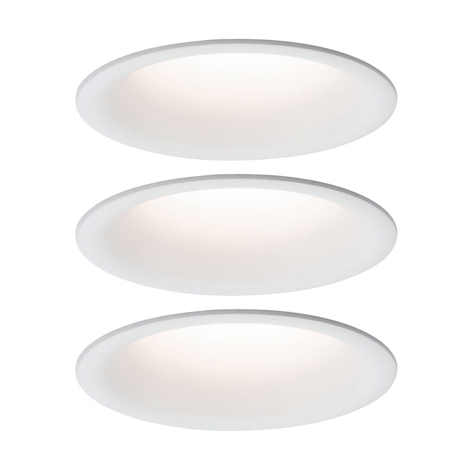 Paulmann LED inbouwlamp Cymbal 3×6,8W IP44 – Lampen24