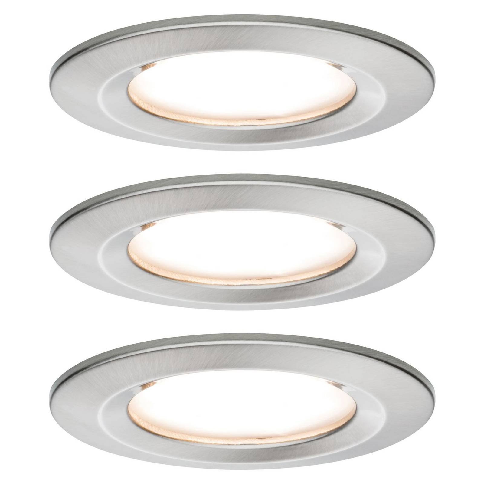 Paulmann Nova LED inbouwlamp per 3, star, ijzer – Lampen24