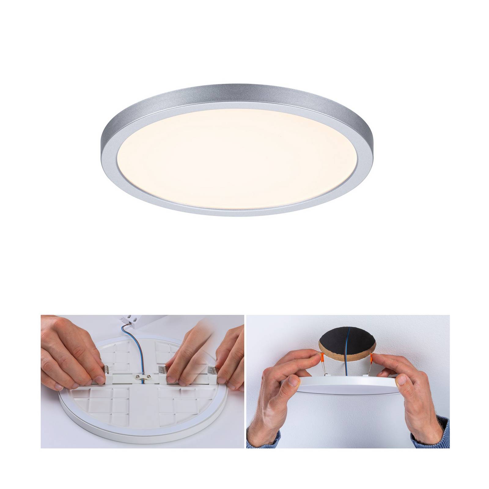 Paulmann paneel Aero 830 rond chroom 17,5 cm – Lampen24