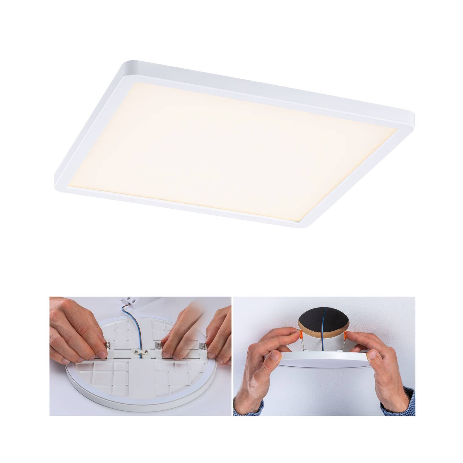 Paulmann paneel Aero 830 hoekig wit 23cm – Lampen24