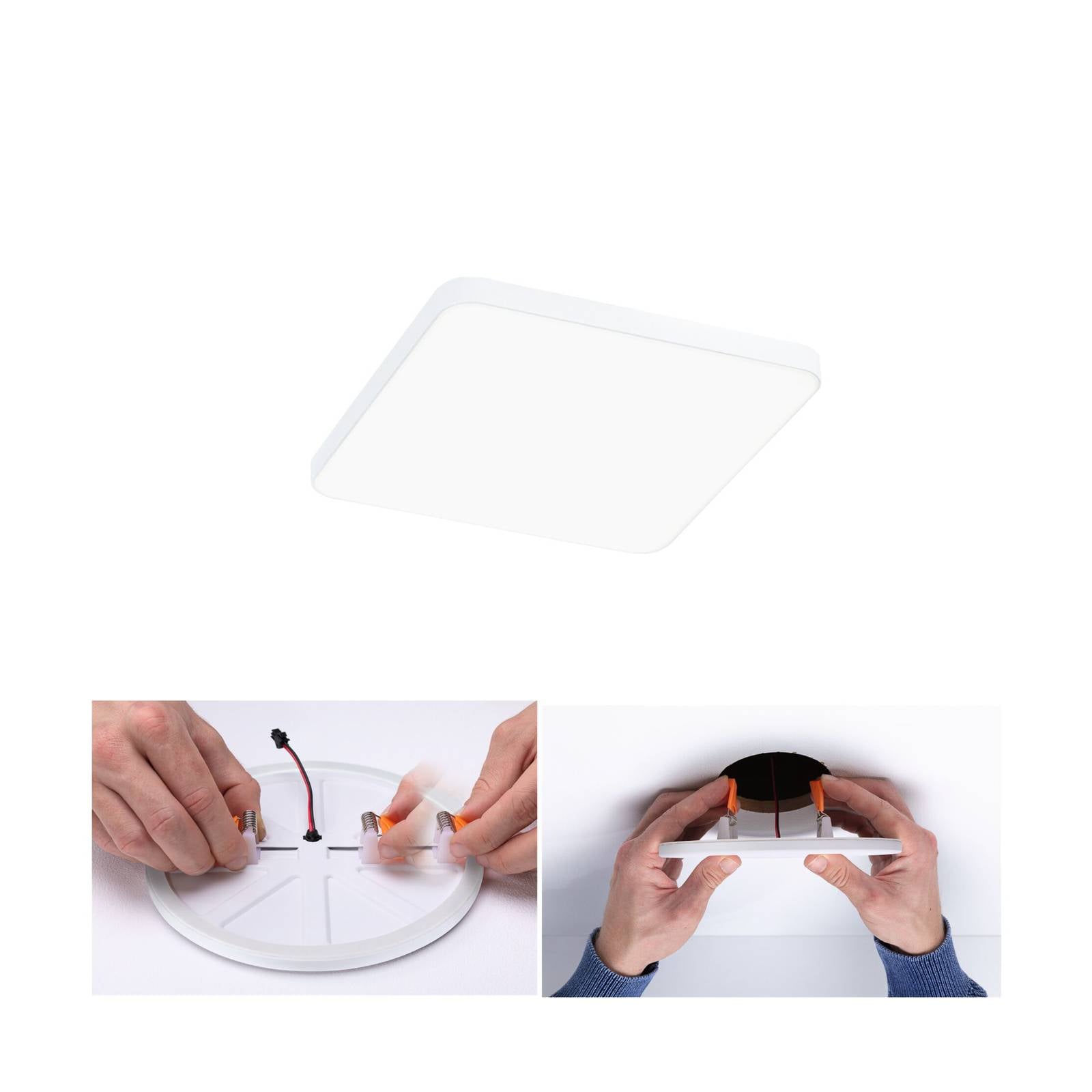 Paulmann Veluna Edge LED inbouw IP44 4000K 12x12cm – Lampen24