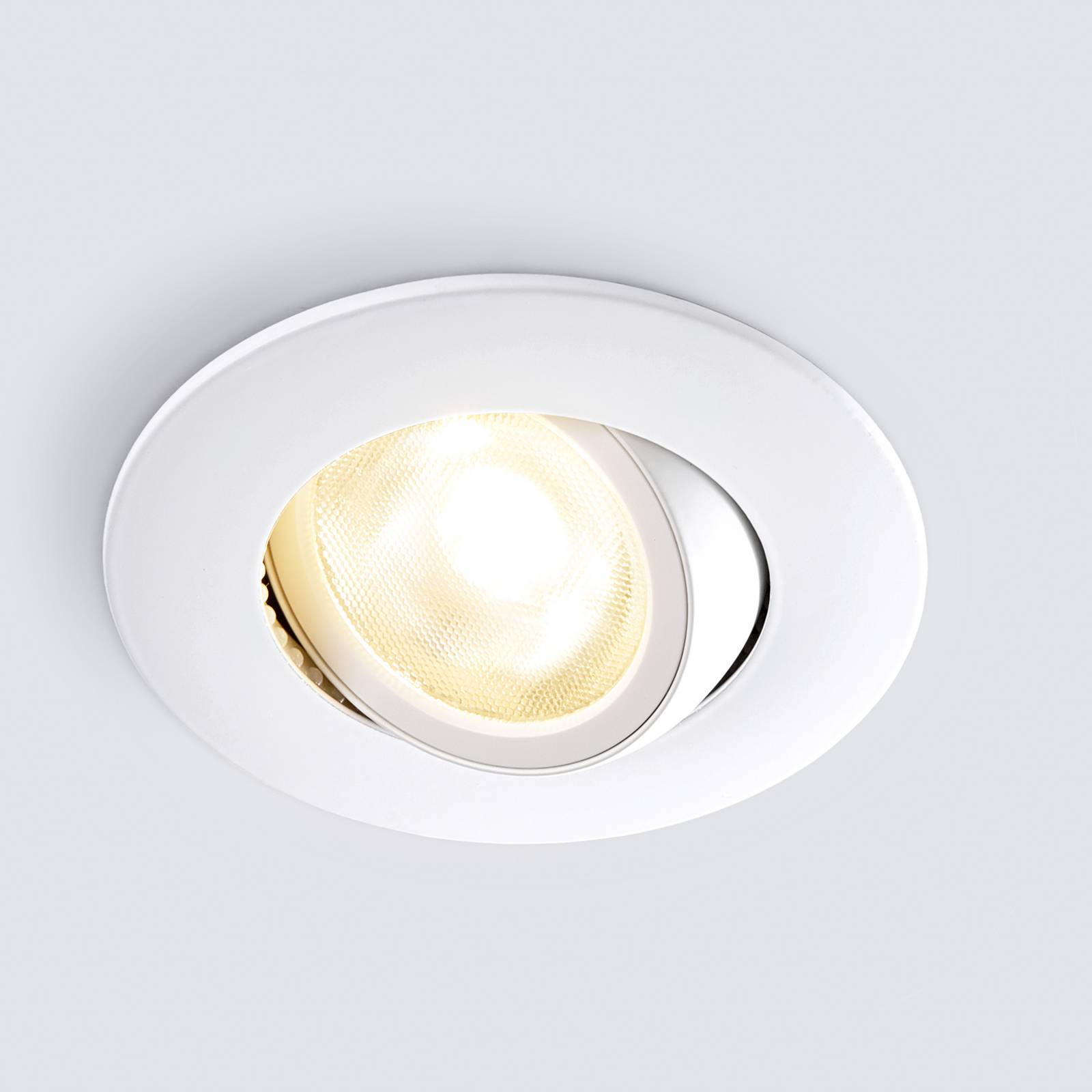Heitronic LED plafond inbouwspot DL8002, zwenkbaar, 38° – Lampen24