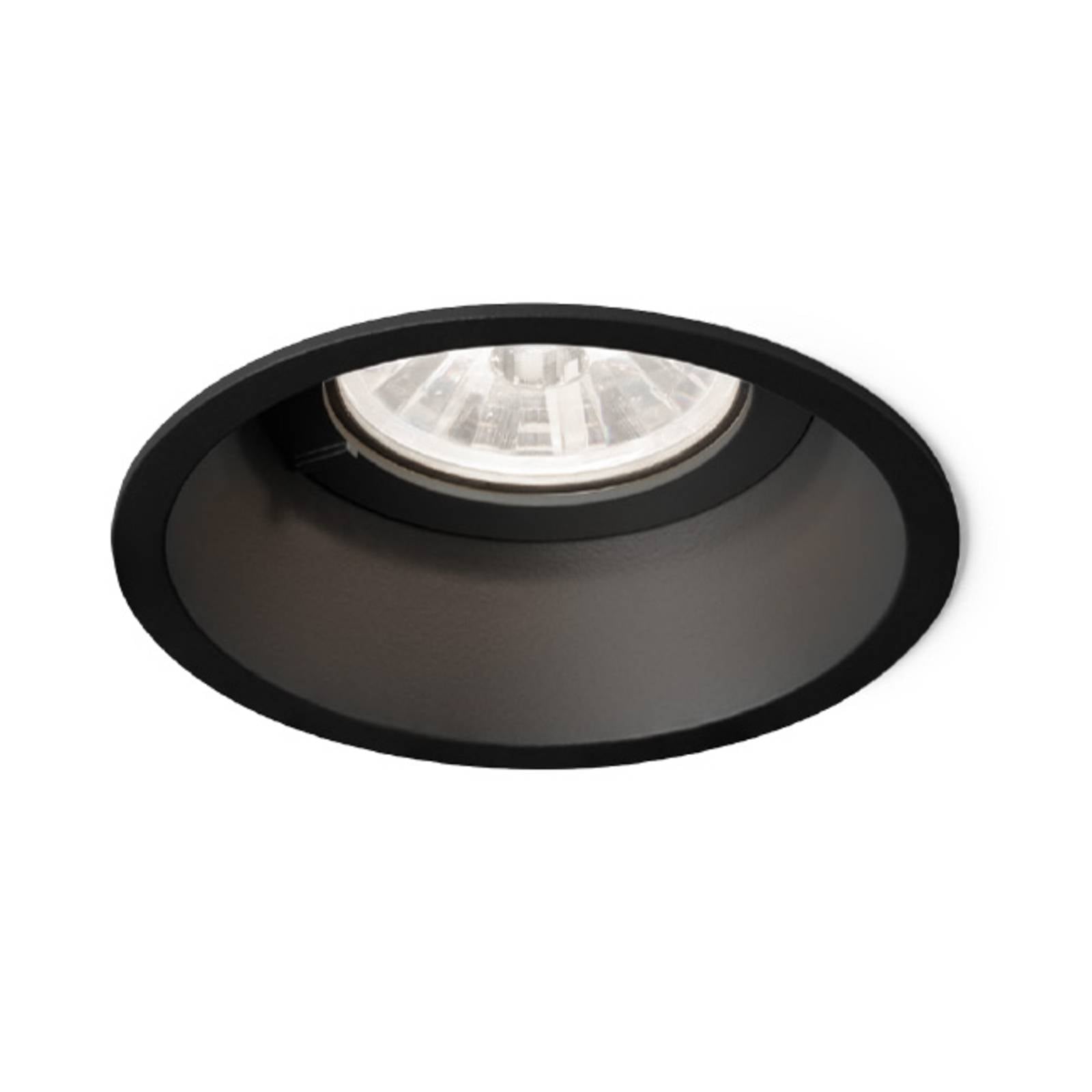 Wever & Ducré Lighting WEVER & DUCRÉ Deep 1.0 inbouwlamp 2.700K zwart – Lampen24