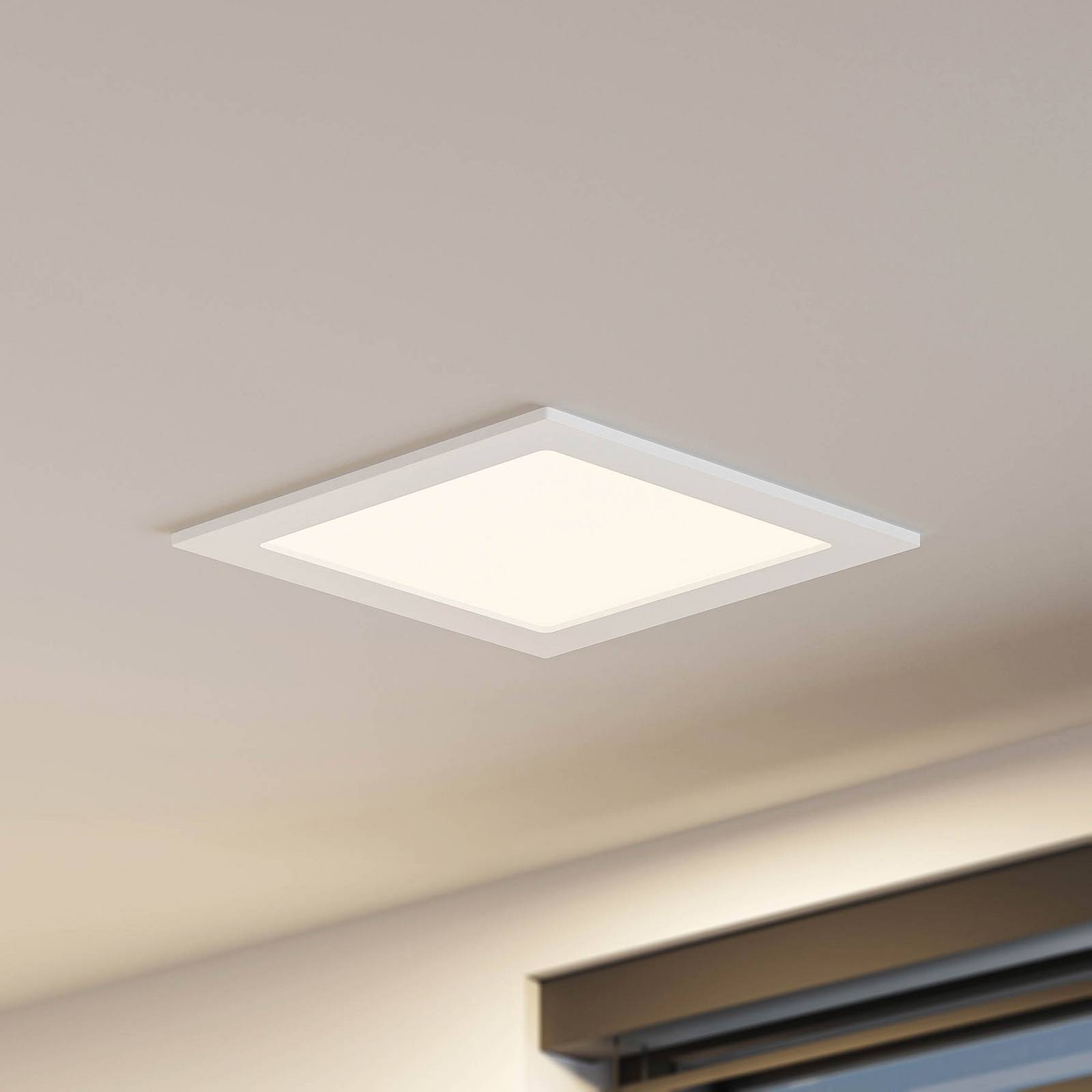 Prios LED inbouwlamp Helina, wit, 22 cm, 18 W, dimbaar – Lampen24