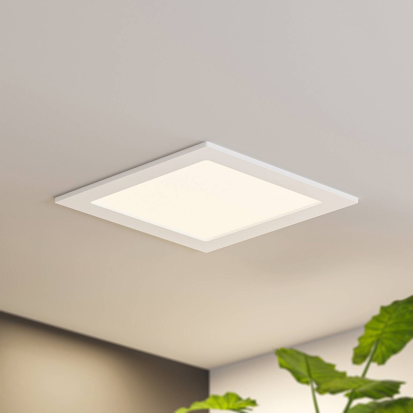 Prios LED inbouwlamp Helina, wit, 22 cm, 24 W, dimbaar – Lampen24