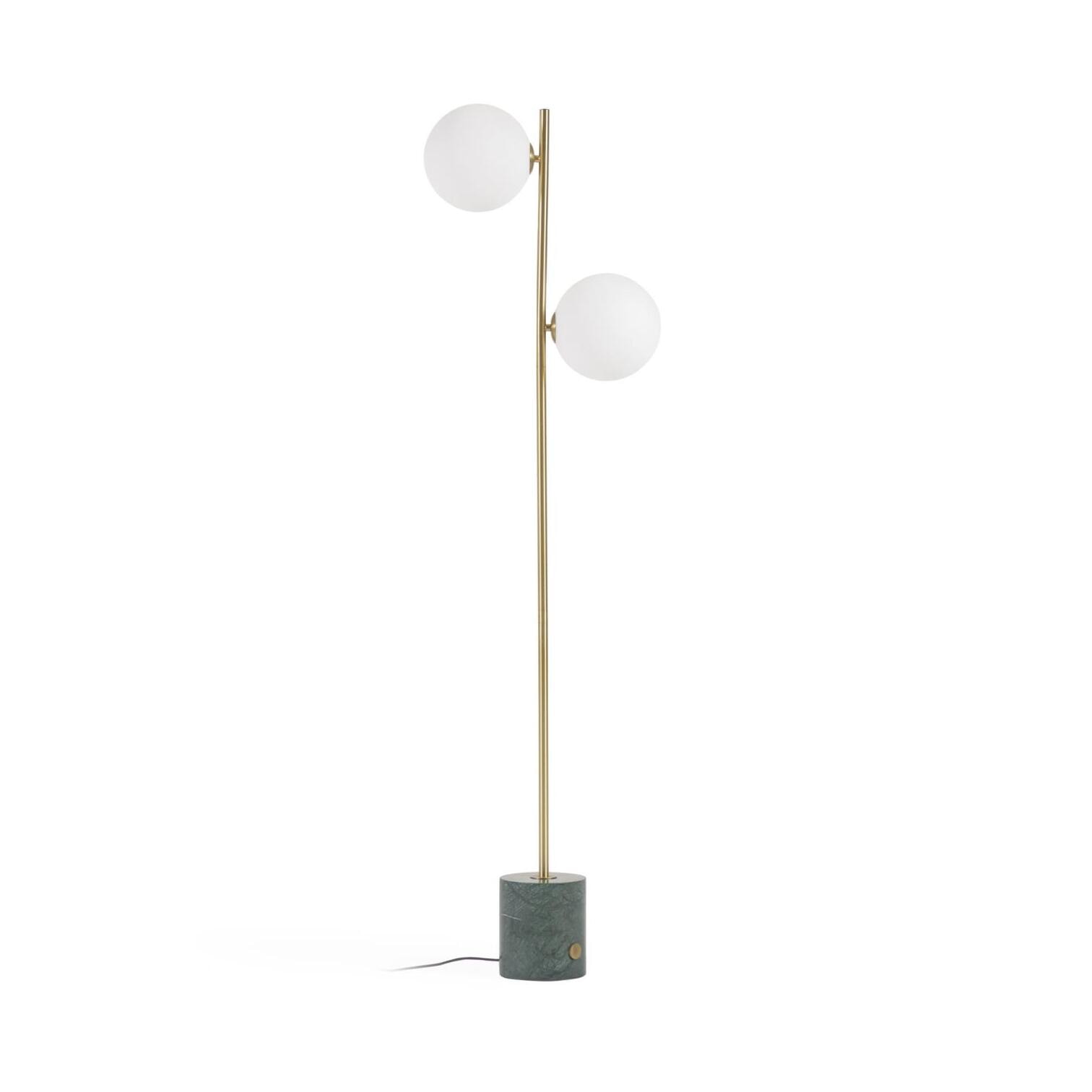 Kave Home Vloerlamp Lonela Marmer en messing