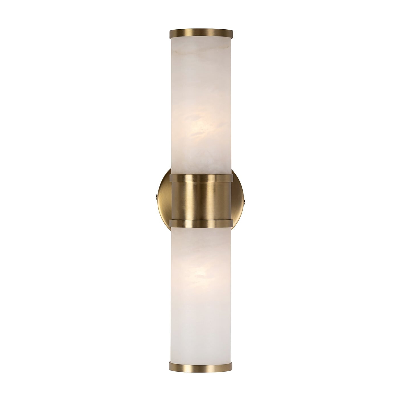 Richmond Wandlamp Charlize marmerlook 2x E14 - goud