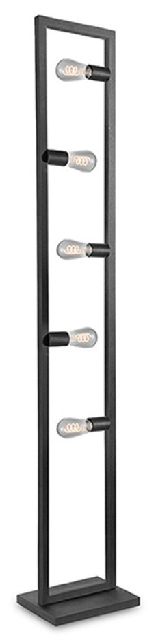 LABEL51 Vloerlamp Quadrato 5-lamps - Zwart