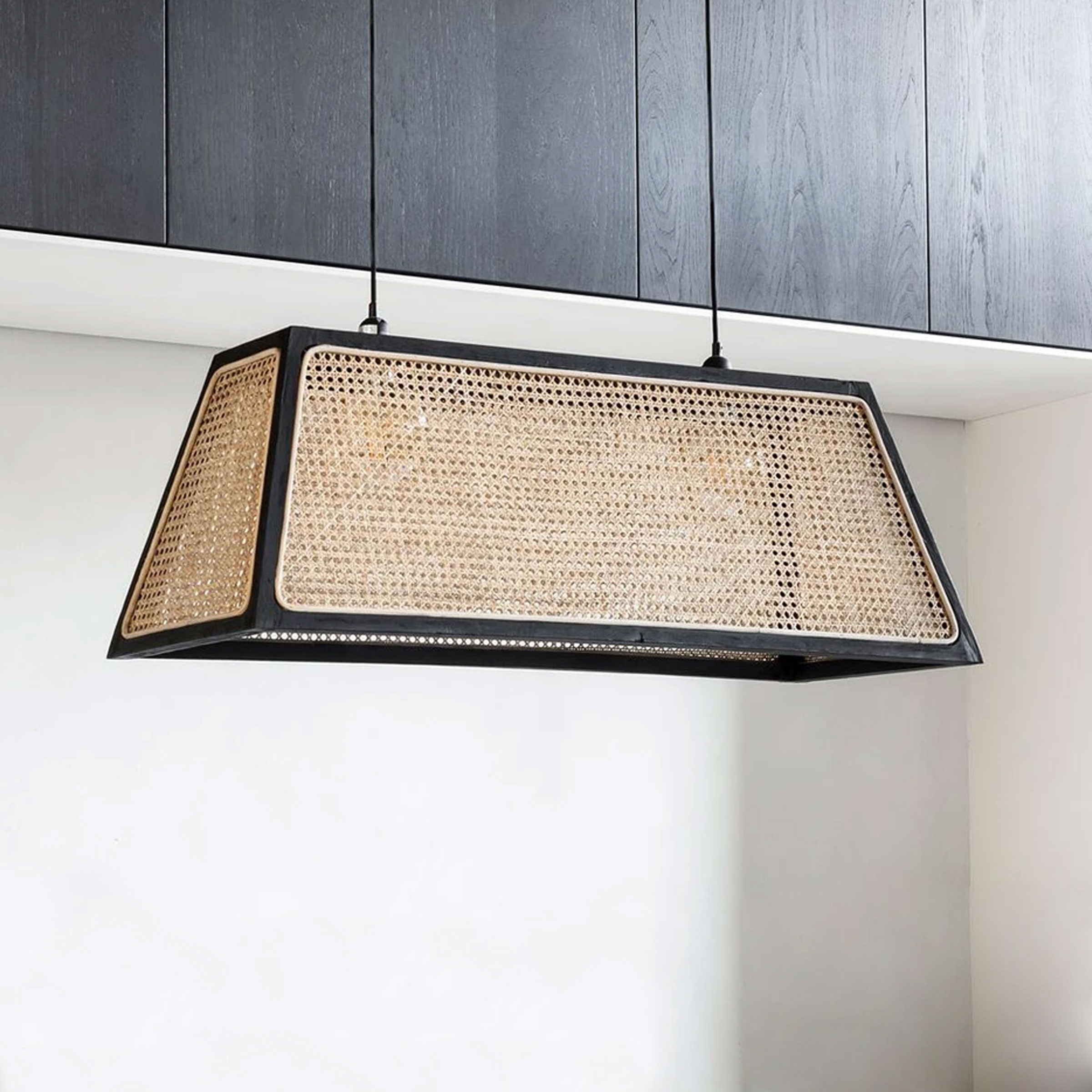MUST Living Hanglamp Raffles Rotan en teakhout
