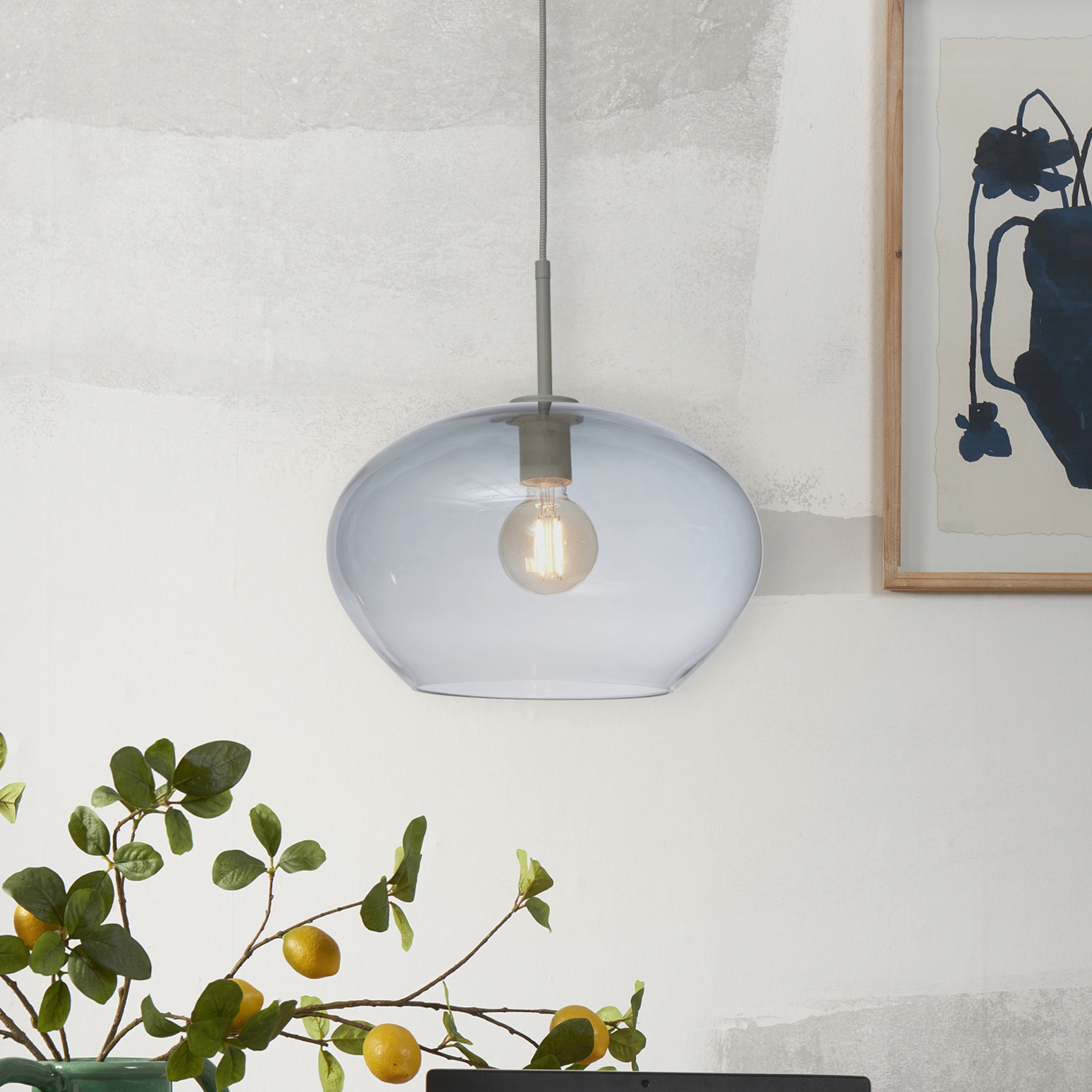 its about RoMi Hanglamp Bologna 35cm - Lichtgrijs