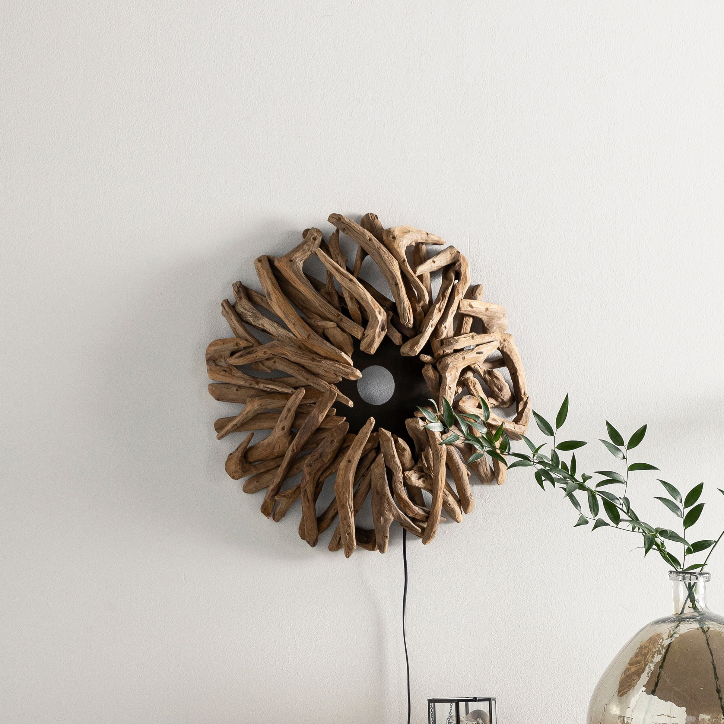 MUST Living Wandlamp Zena Teakhout