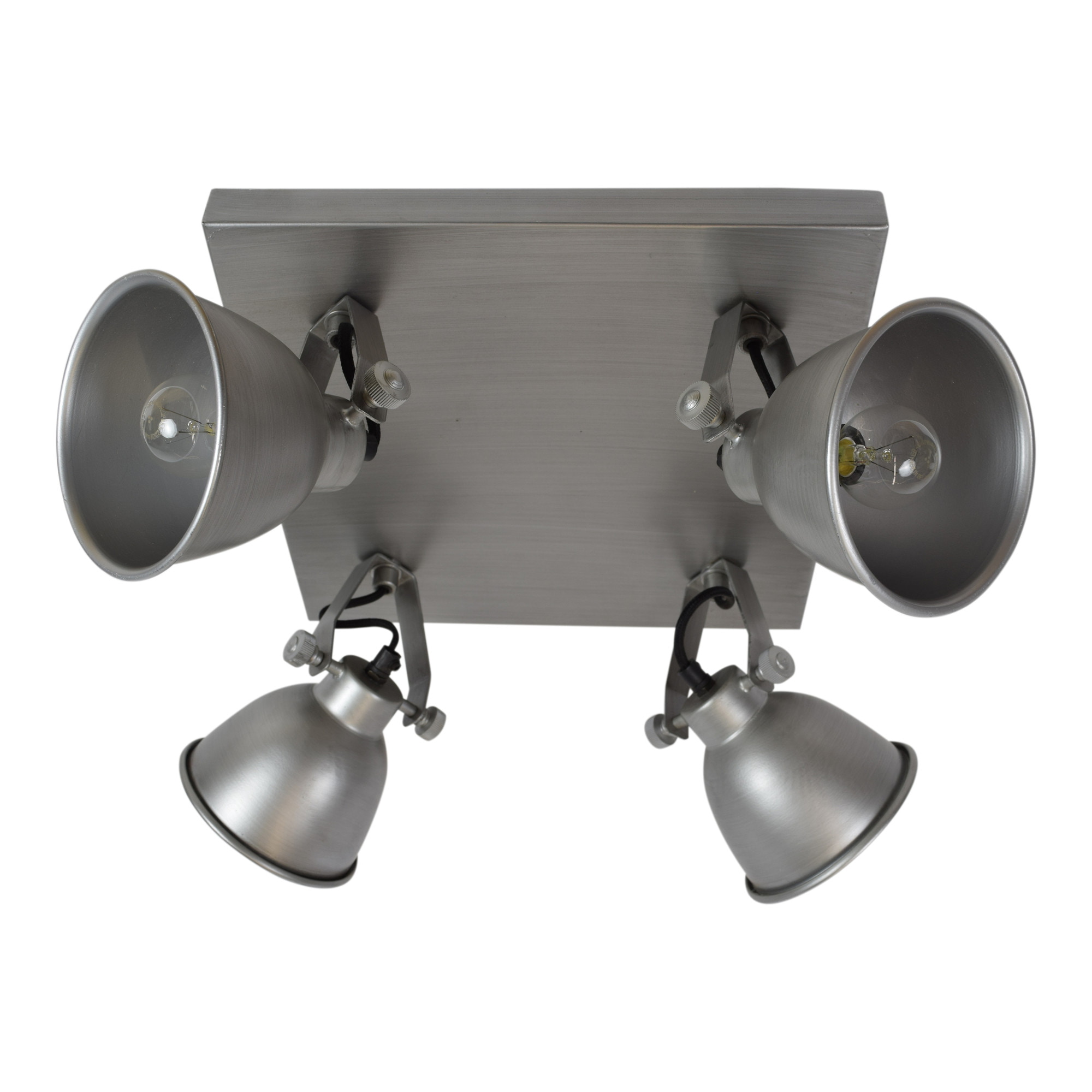 Urban Interiors Stoere spot Industrial 4-lichts - Antique Zink